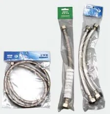 Cupc Stainless Steel Braided Flexible Hose for Washing Machine American Standard Brass Nut (HY6322)