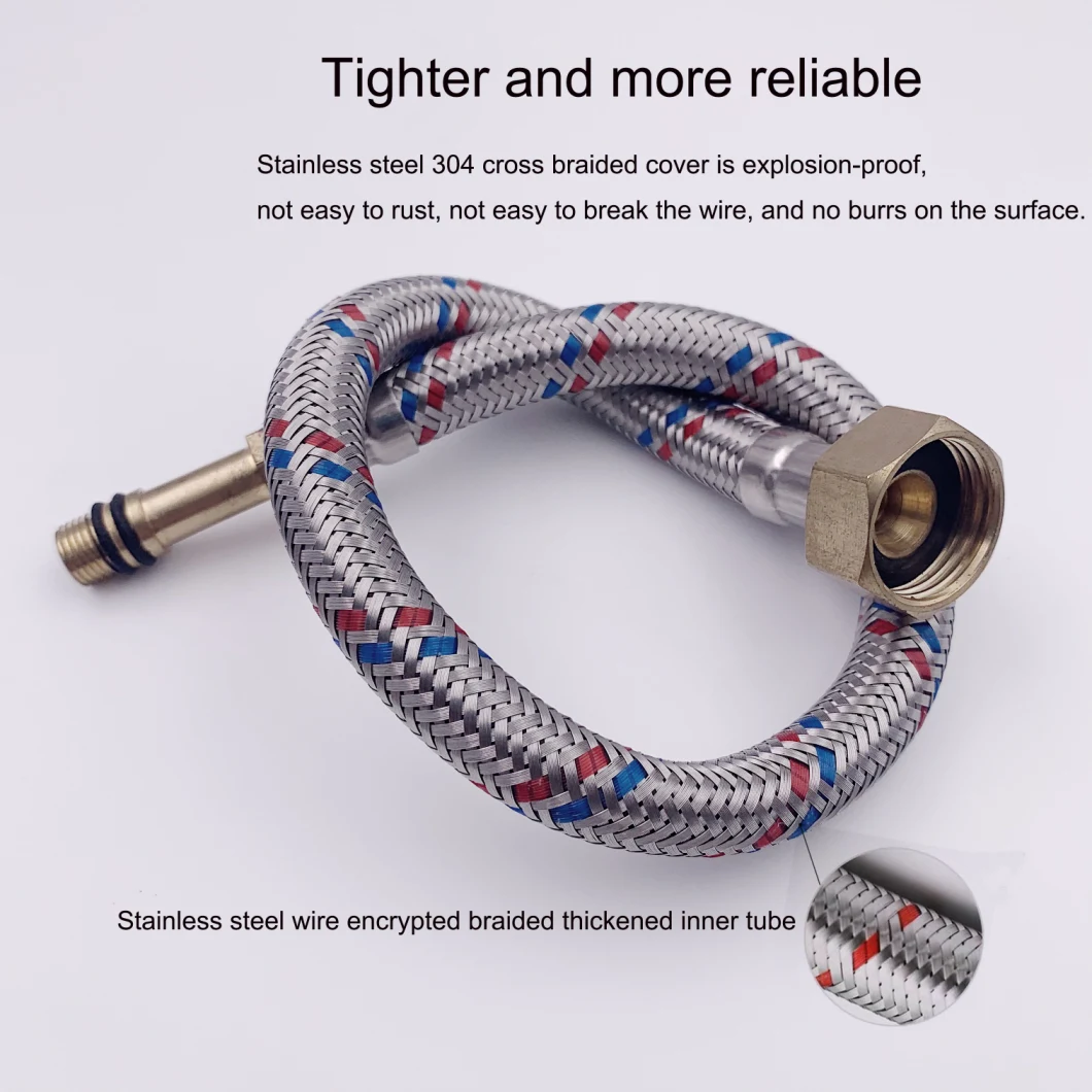 Ss 304 Flexible Braided Hose Washing Machine Hose Water Hose Faucet Hose