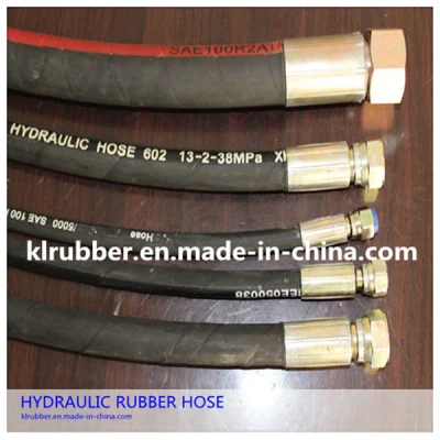 Steel Wire Braided Corrugated Hydraulic Rubber Hose