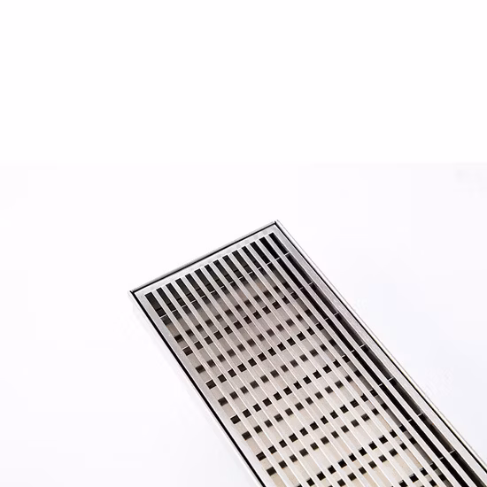 304 Stainless Steel Long Shower Brass Linear Floor Drain